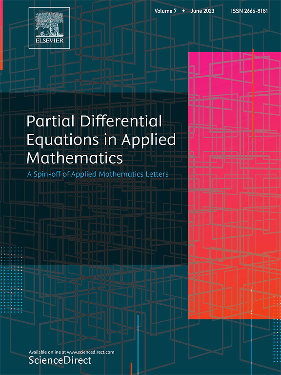 Go to journal home page - Partial Differential Equations in Applied Mathematics